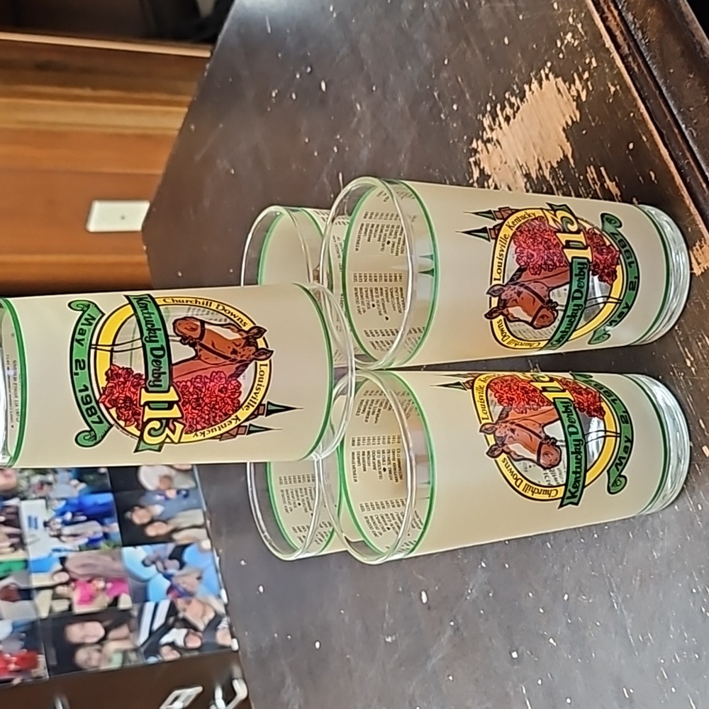 Kentucky Derby glassware